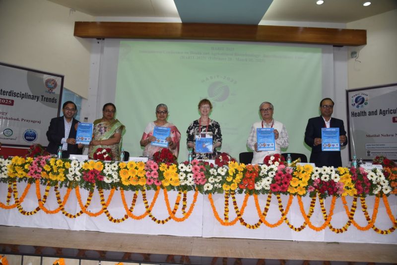 Dignitaries on stage during the HABIT-2025 inaugural ceremony