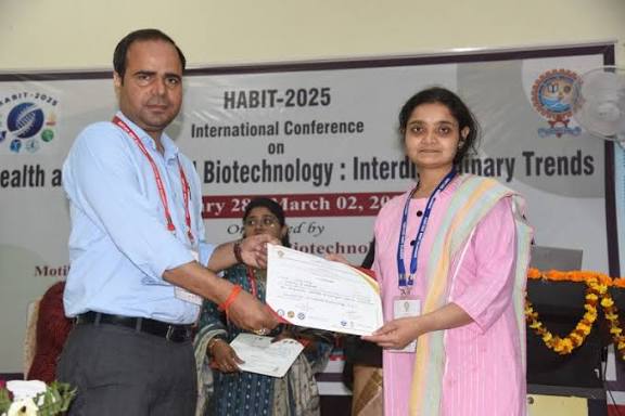 Certificate distribution to a delegate at HABIT-2025
