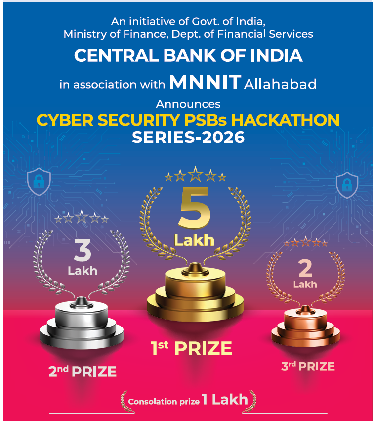 Prizes - 1st: 5 Lakh, 2nd: 3 Lakh, 3rd: 2 Lakh, Consolation: 1 Lakh